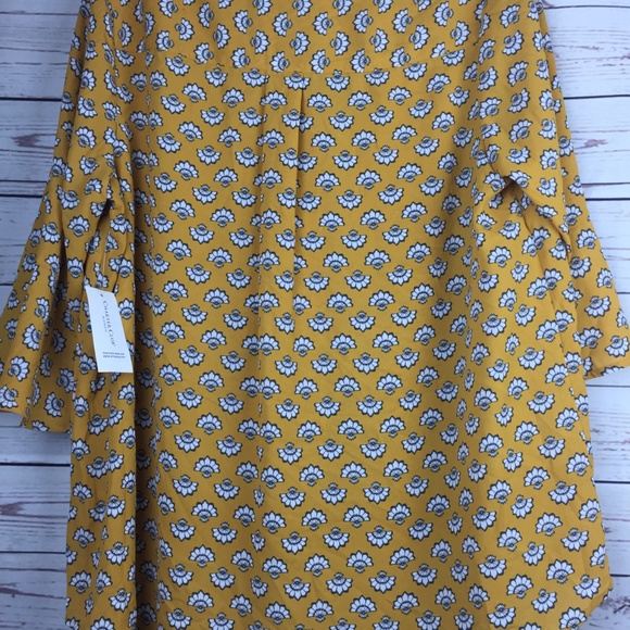 Charter Club Sahara Gold Ruffled Blouse - Picture 3 of 5